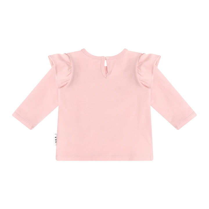 Huxbaby Cool Girl Frill Top - Candy