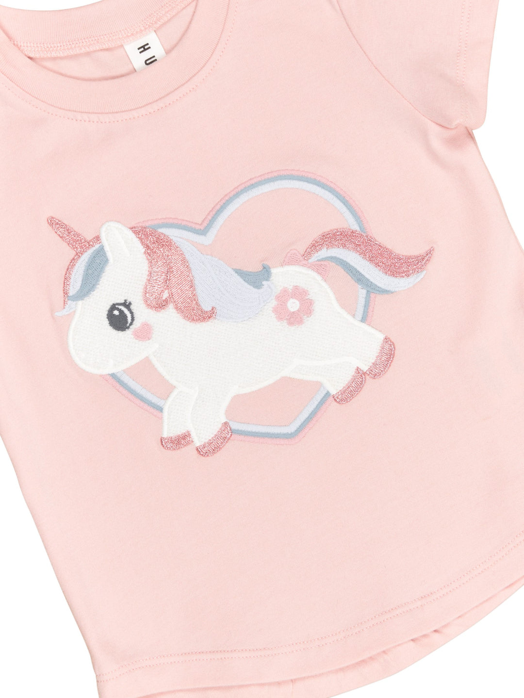 Huxbaby Unicorn Heart T-Shirt - Pink Pearl