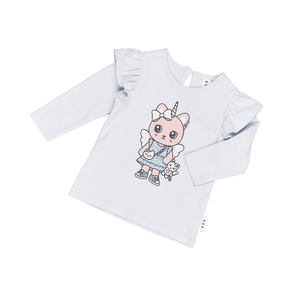 Glitter Caticorn Frill Top - Frozen