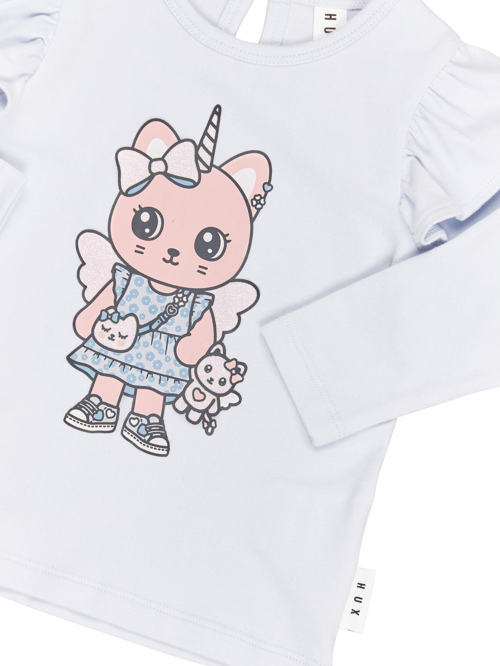 Glitter Caticorn Frill Top - Frozen