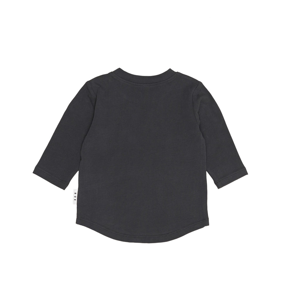 Dino Dog Pals Top - Soft Black