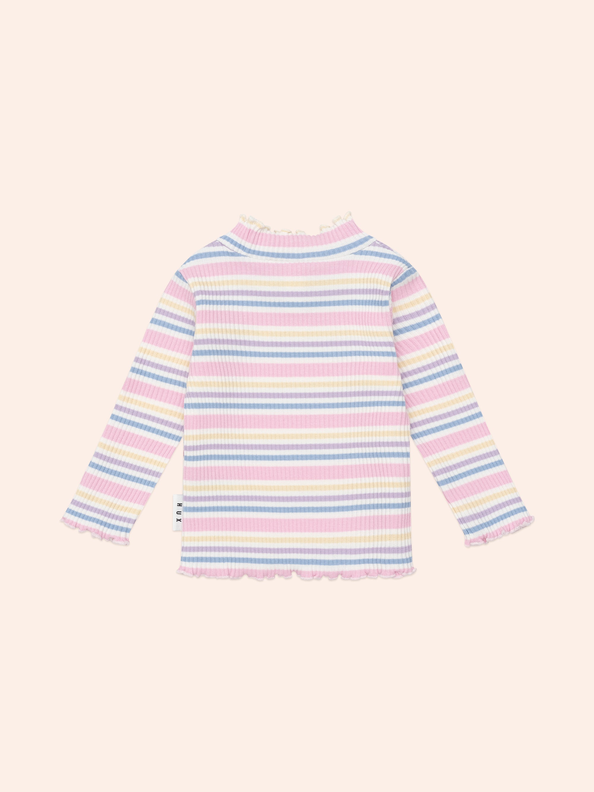 Huxbaby Rainbow Stripe Rib Skivvy