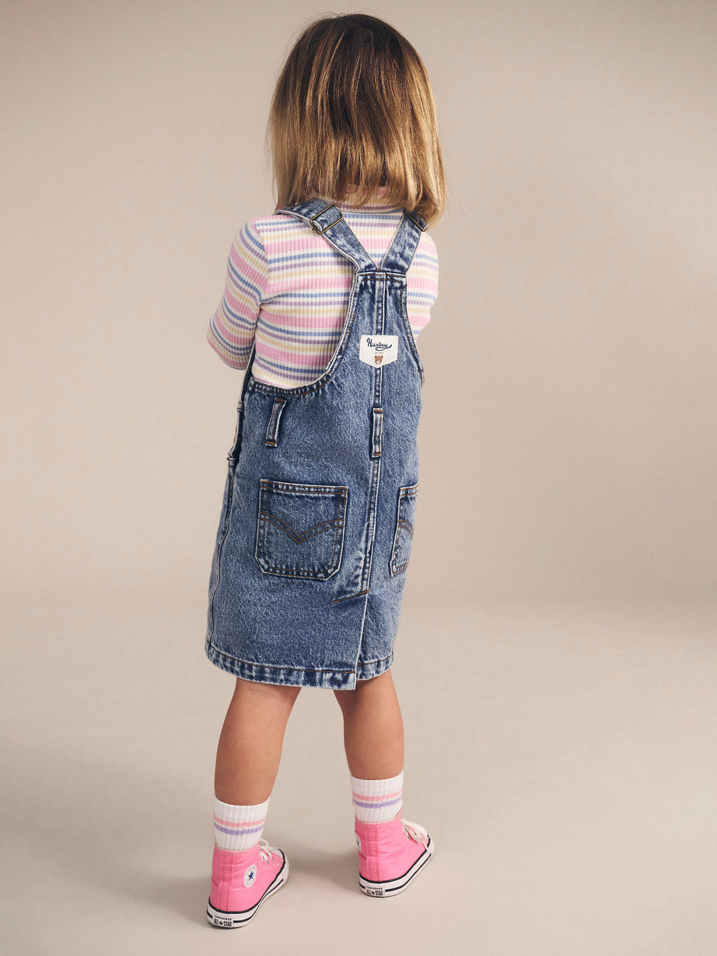 Huxbaby Rainbow Stripe Rib Skivvy