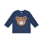 Furry Huxbear Longsleeve Top Marine Blue