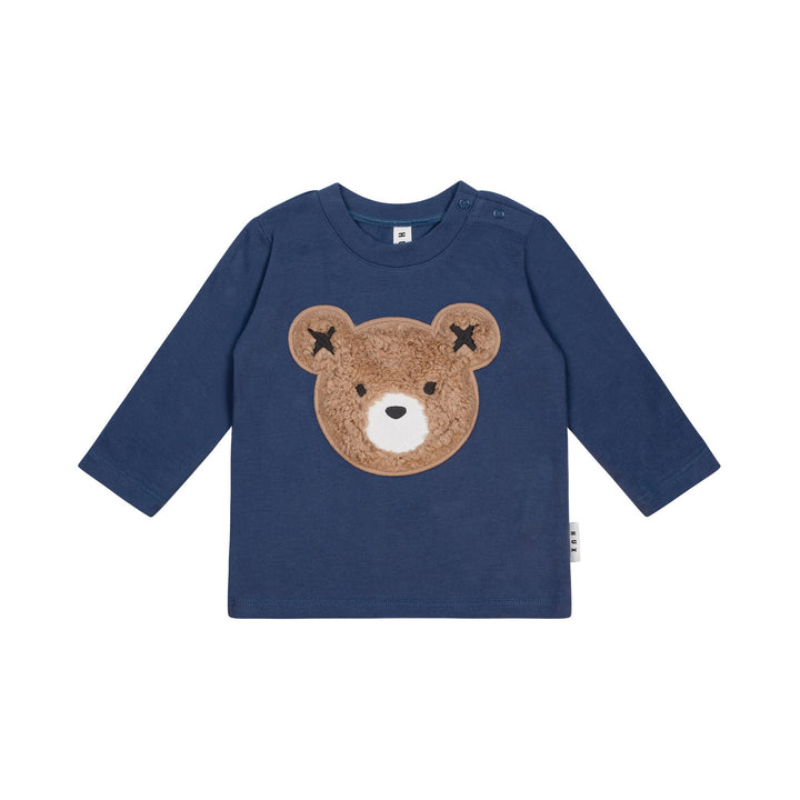 Huxbaby Furry Huxbear Longsleeve Top Marine Blue