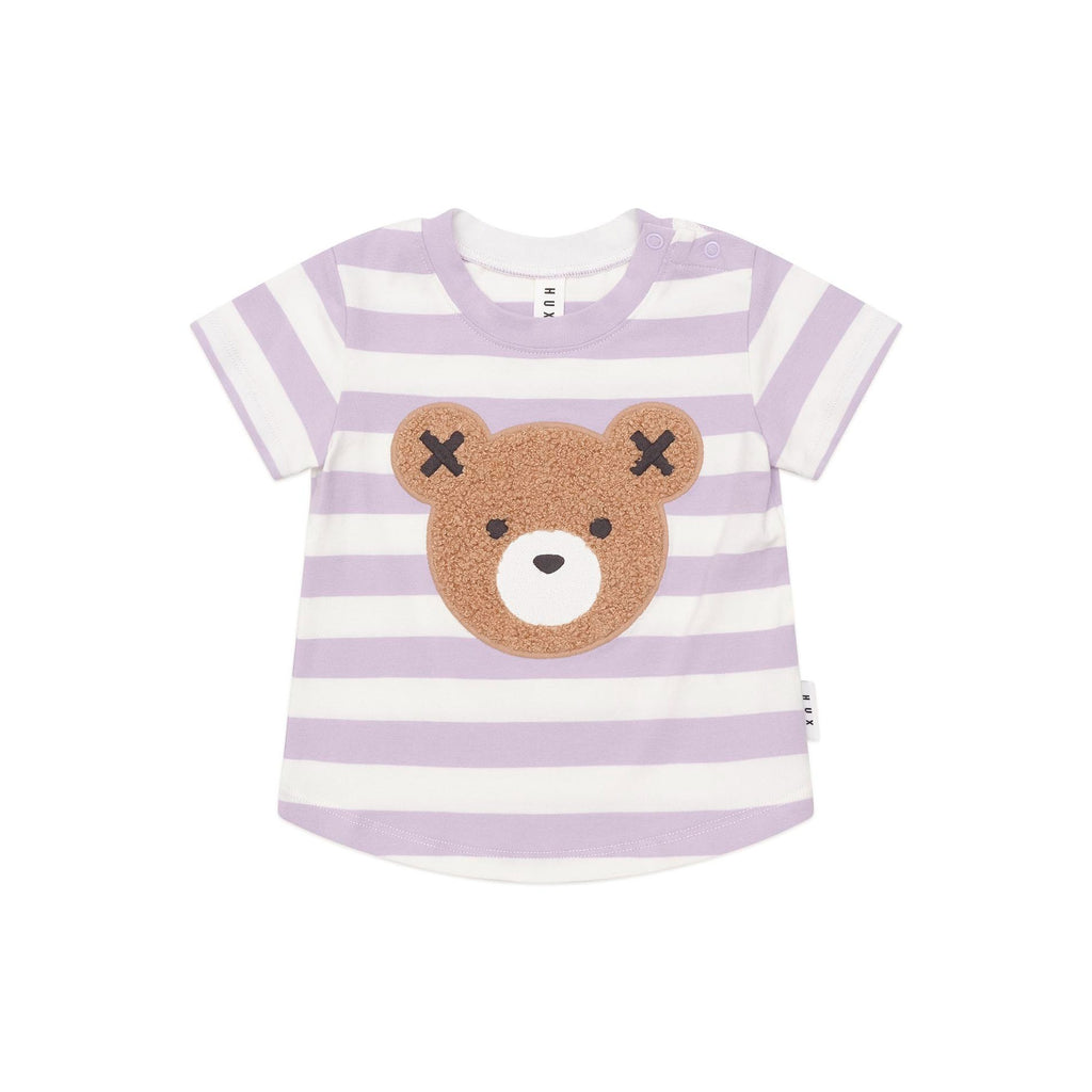 Huxbaby Furry Hux Orchid Stripe T-Shirt