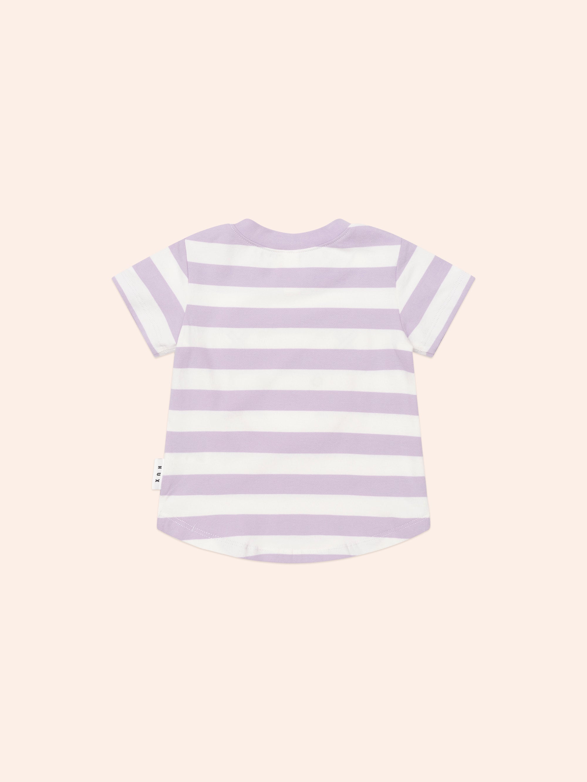 Huxbaby Furry Hux Orchid Stripe T-Shirt