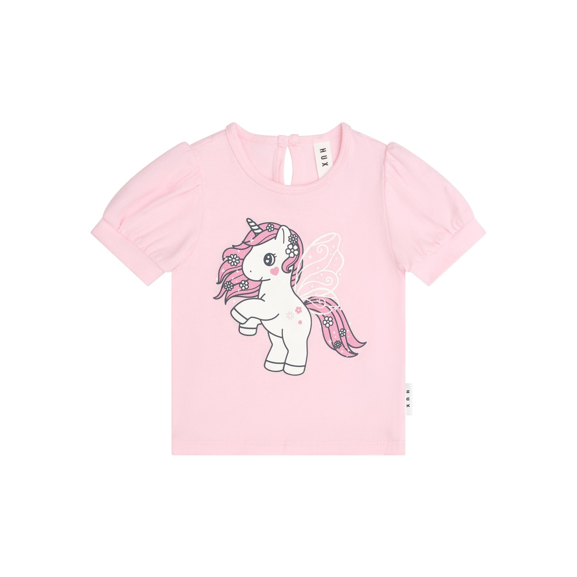 Huxbaby Flutter Unicorn Puff Sleeve T-Shirt