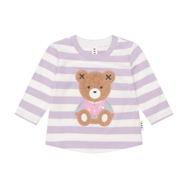 Huxbaby College Hux Orchid Stripe Top