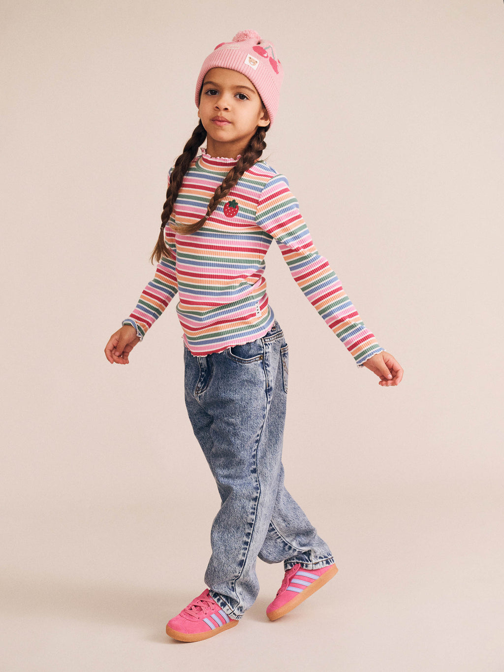 Tutti Frutti Stripe Rib Skivvy