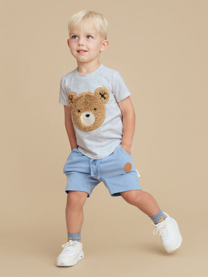 Huxbaby Fur Hux T-Shirt - Light Grey Marle