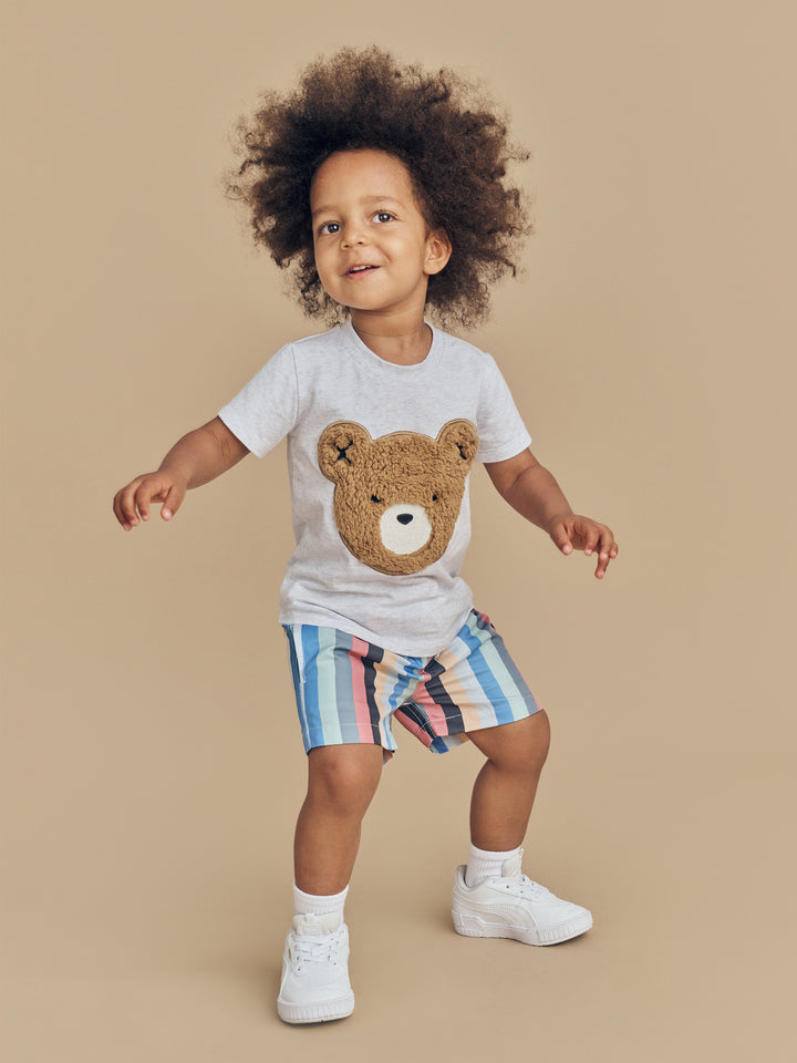 Huxbaby Fur Hux T-Shirt - Light Grey Marle