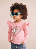 Whimsical Unicorn Frill Top