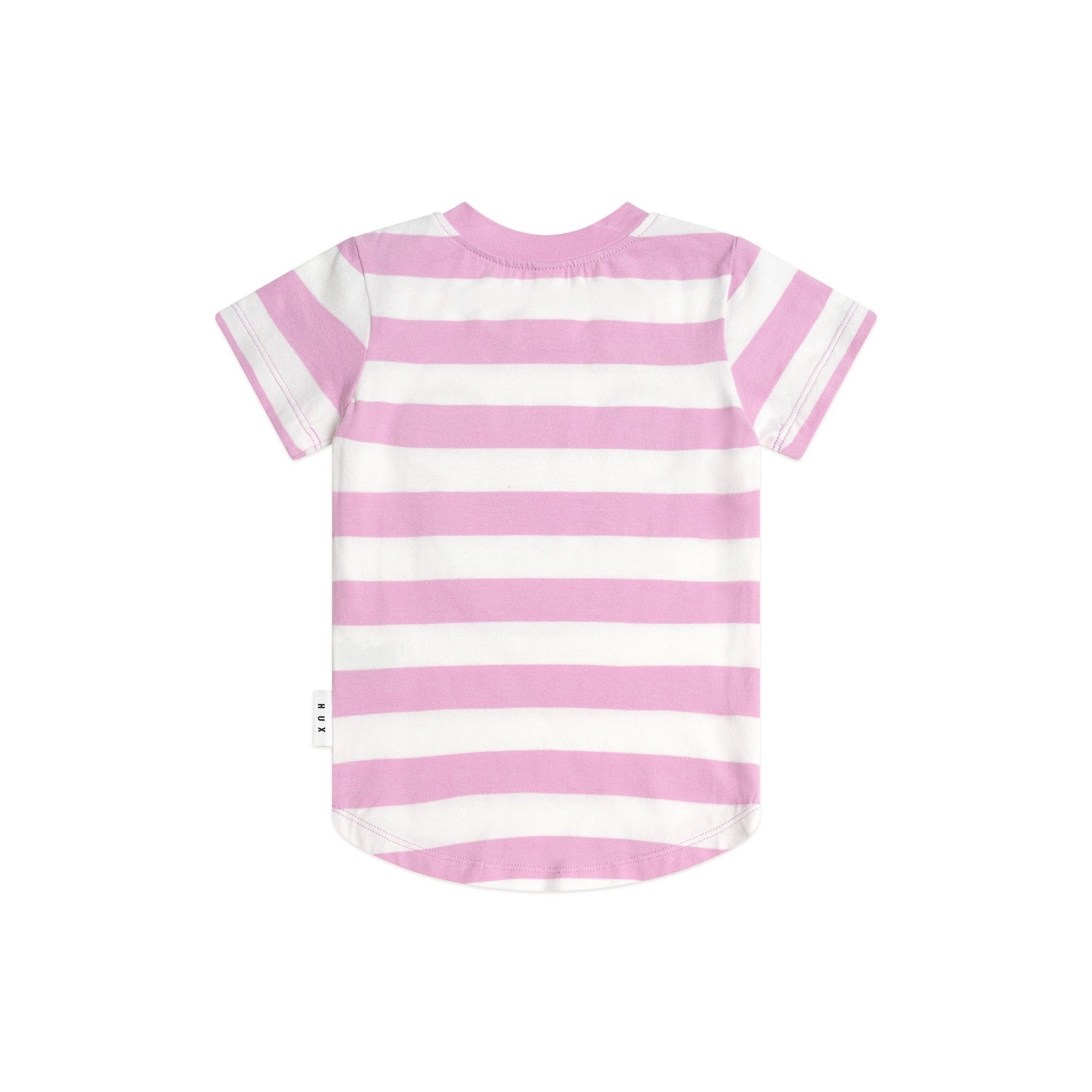 Furry Huxbear Tee Magenta Stripe