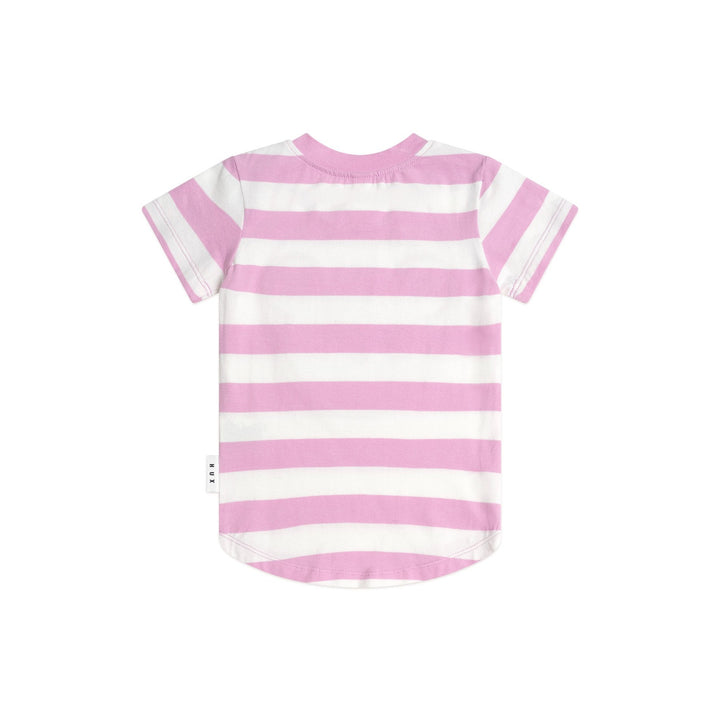 Huxbaby Furry Huxbear Tee Magenta Stripe