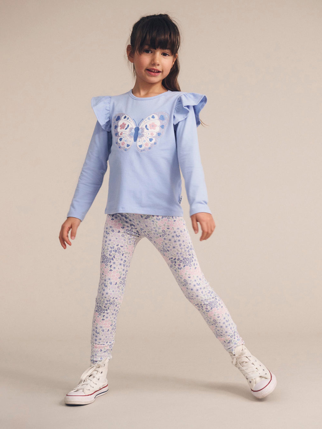 Huxbaby Butterfly Frill Top
