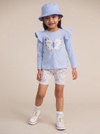 Huxbaby Butterfly Frill Top