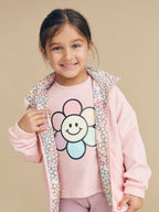 Huxbaby Rainbow Daisy Puff T-Shirt - Peony