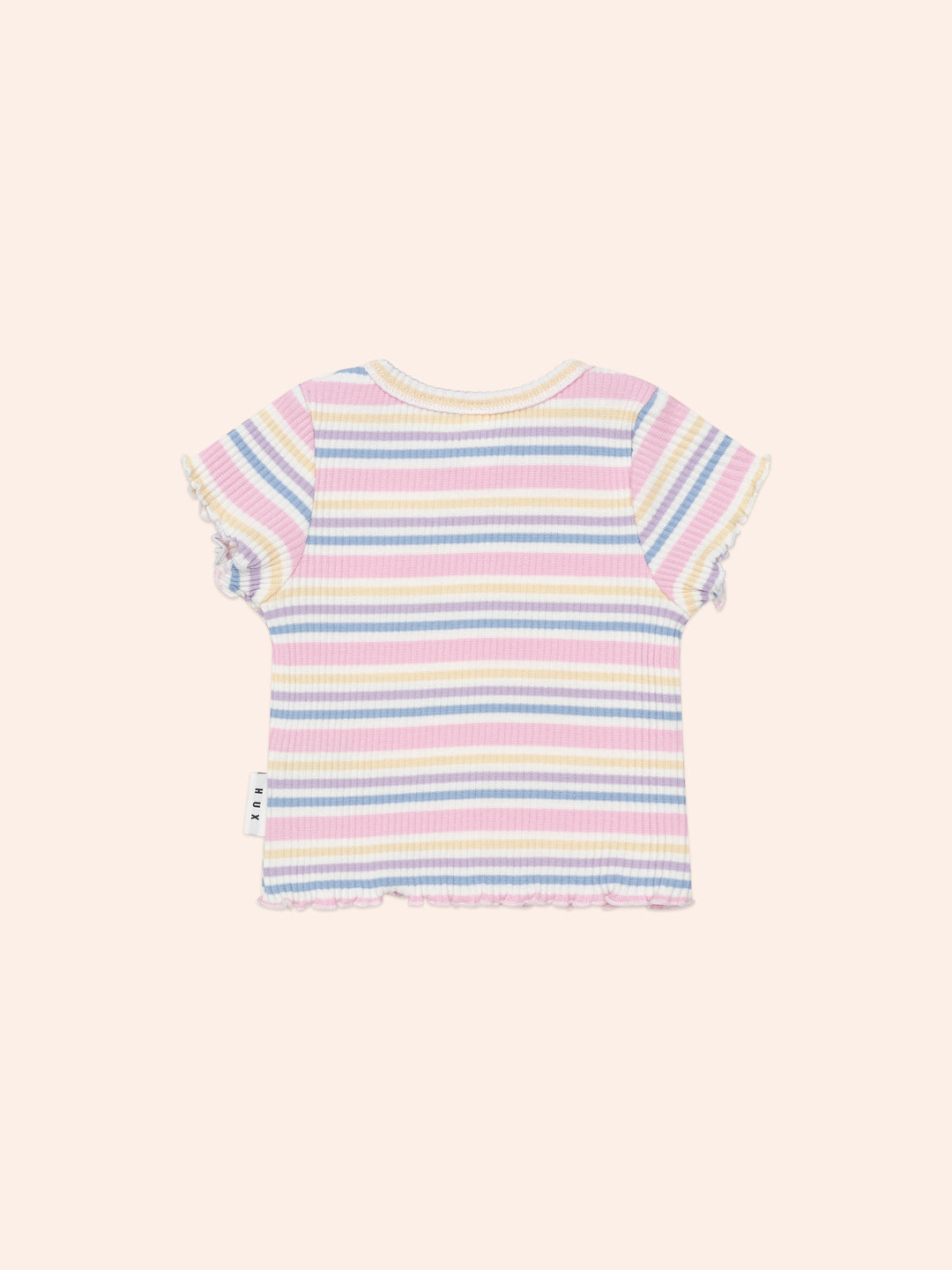Huxbaby Rainbow Stripe Rib Tee
