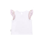 Reindeer Tulle Sleeve T-Shirt - White