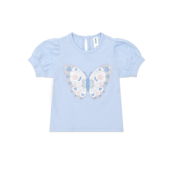 Huxbaby Butterfly Puff Sleeve Top