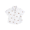Shortsleeve Huxbear Button Up Crisp White