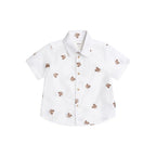 Shortsleeve Huxbear Button Up Crisp White