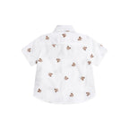 Shortsleeve Huxbear Button Up Crisp White