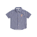 Huxbear Button Up Blue Check