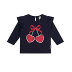 Cherry Heart Frill Top
