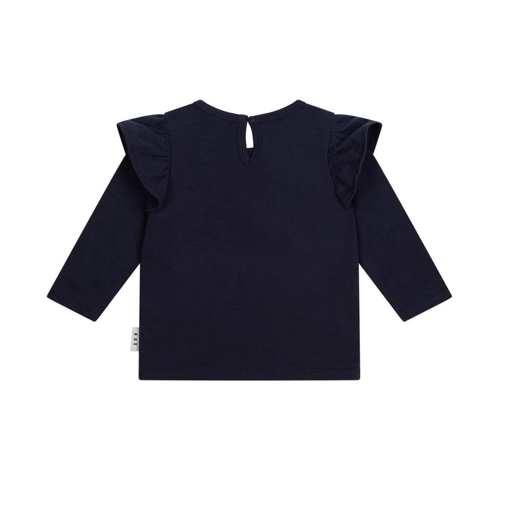 Huxbaby Cherry Heart Frill Top