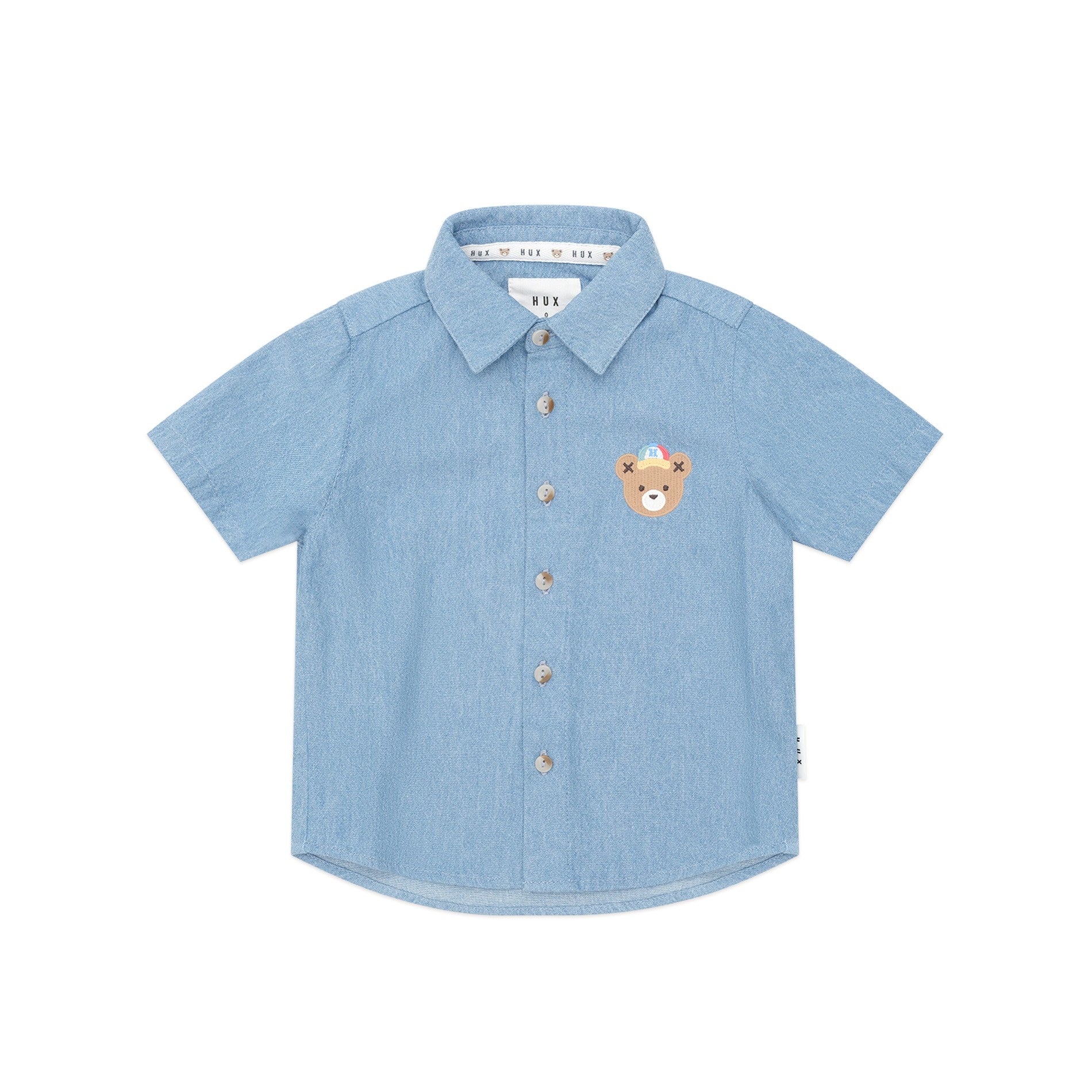 Huxbaby Chambray Hux Short Sleeve Shirt