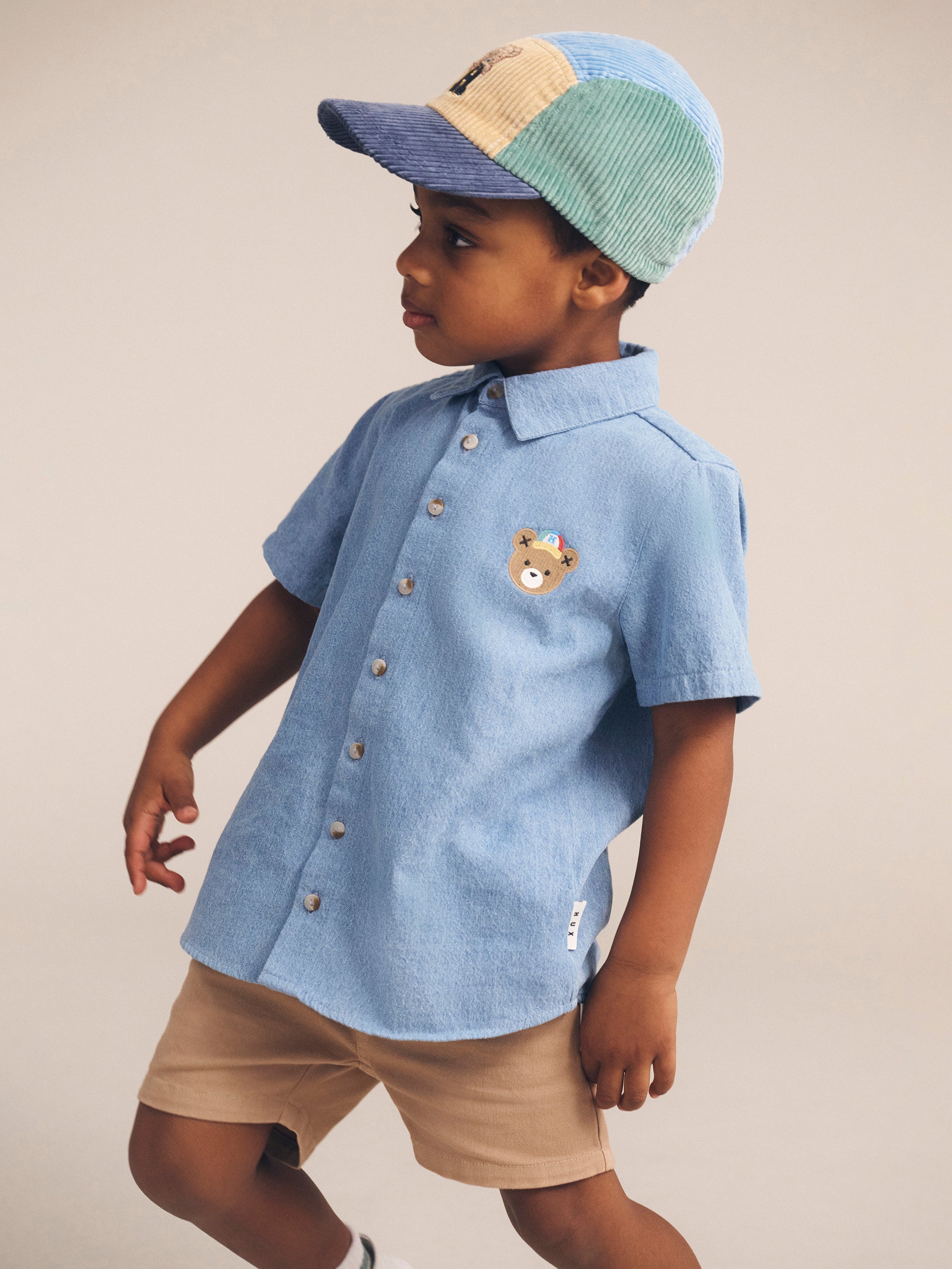 Huxbaby Chambray Hux Short Sleeve Shirt
