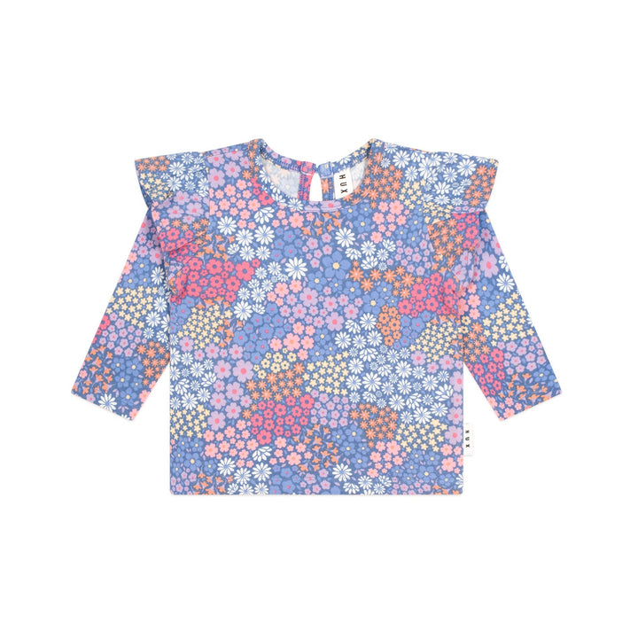 Huxbaby Floral Bloom Frill Top