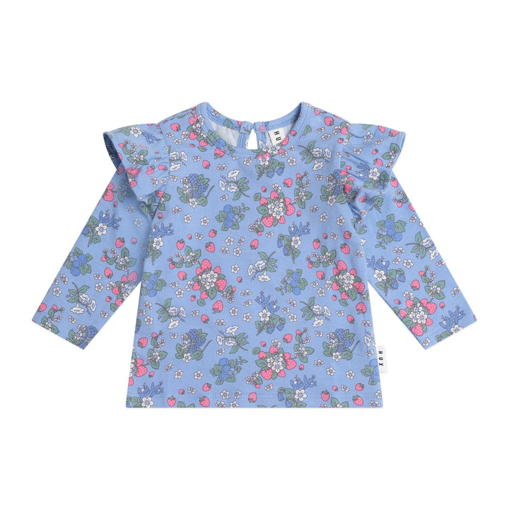 Huxbaby Strawberry Garden Frill Top