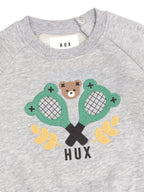 Tennis Hux Sweatshirt - Grey Marle