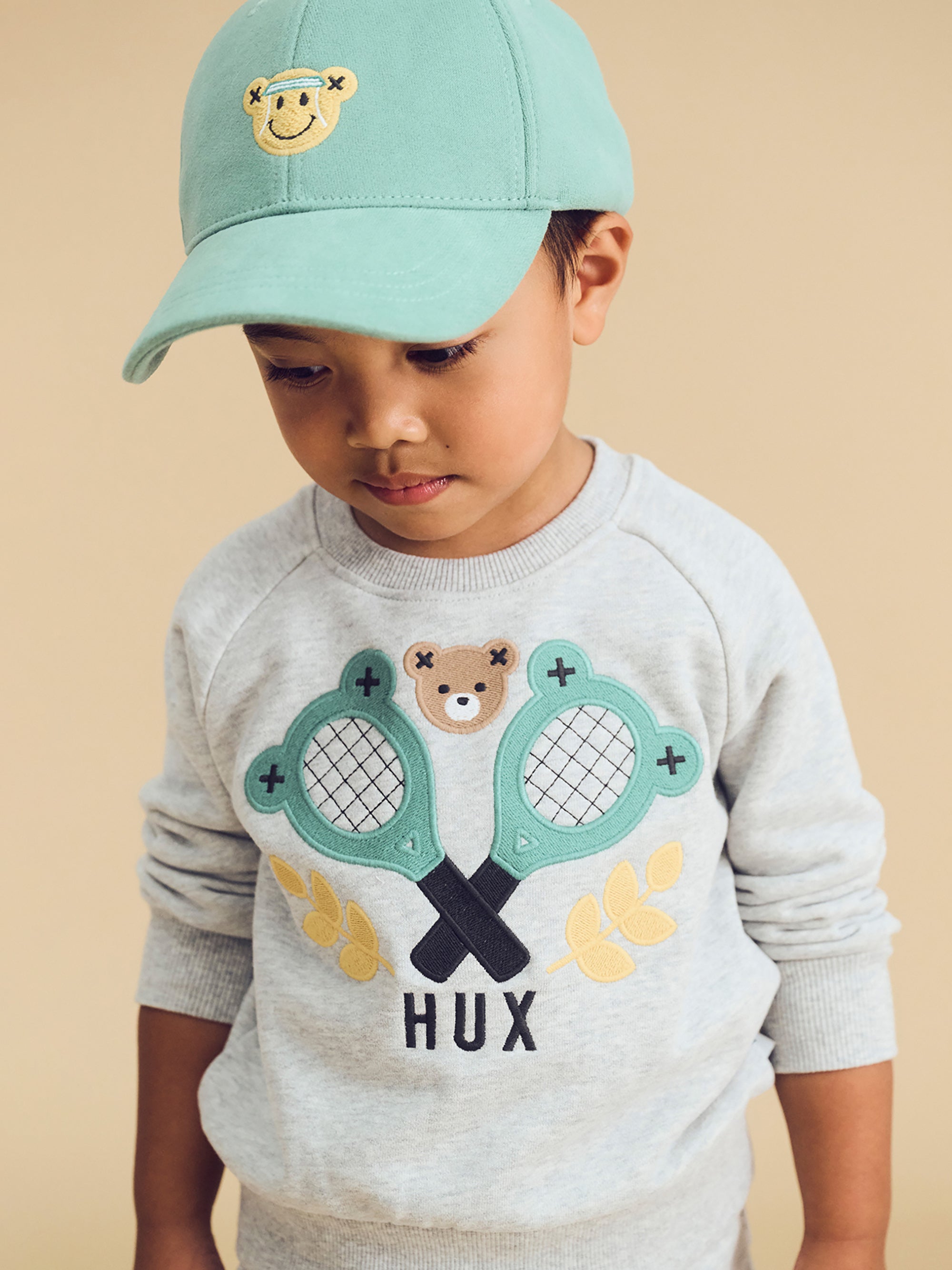 Huxbaby Tennis Hux Sweatshirt - Grey Marle