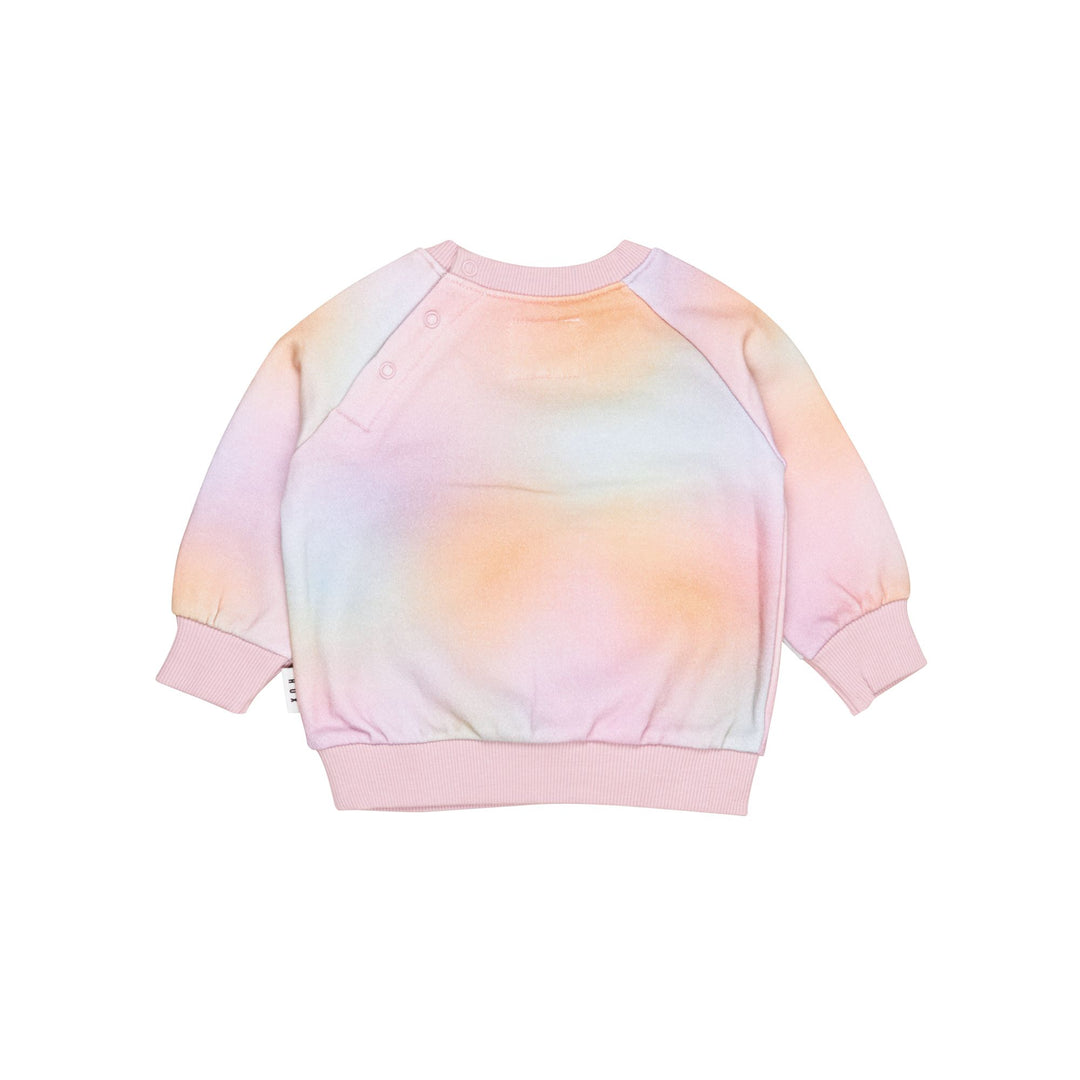 Huxbaby Rainbow Swirl Glittercorn Sweatshirt