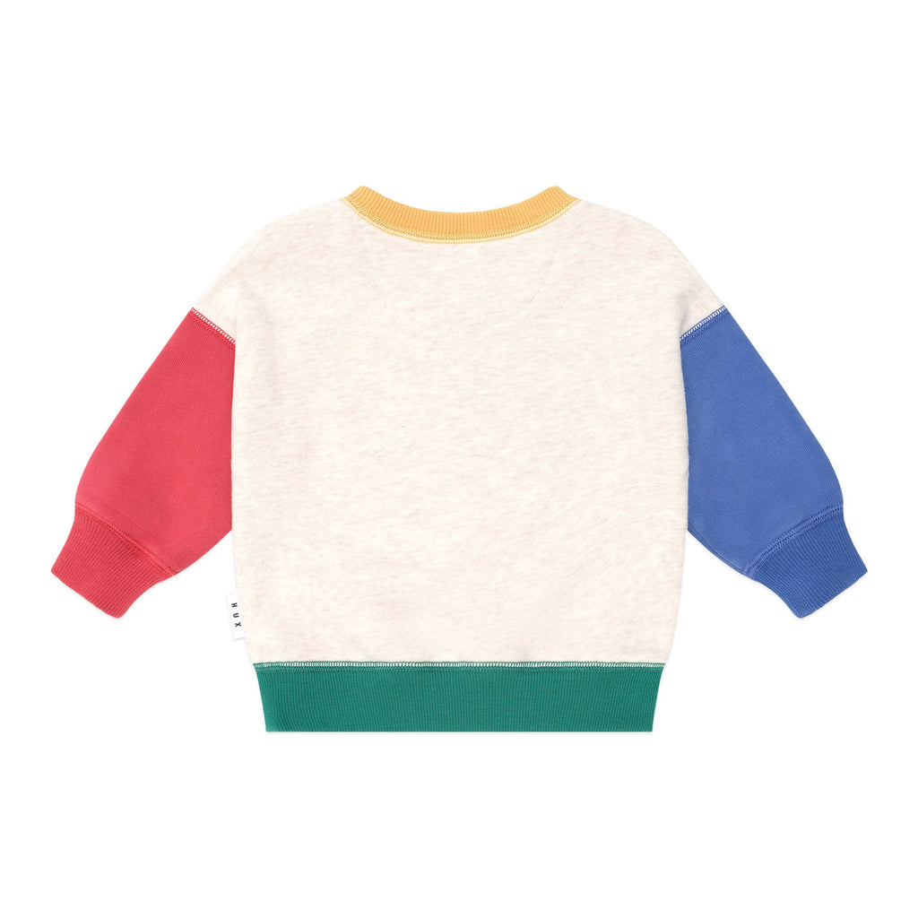 Furry Huxbear Colour Block Sweatshirt