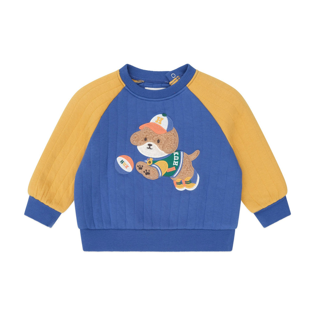 Basketball Doggy Quilted Sweatshirt