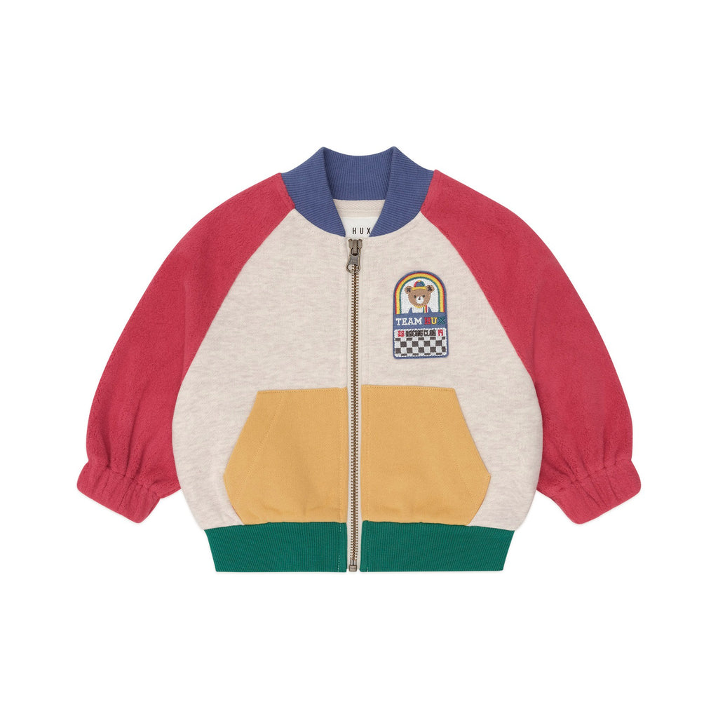 Hux Colour Block Zip Sweat