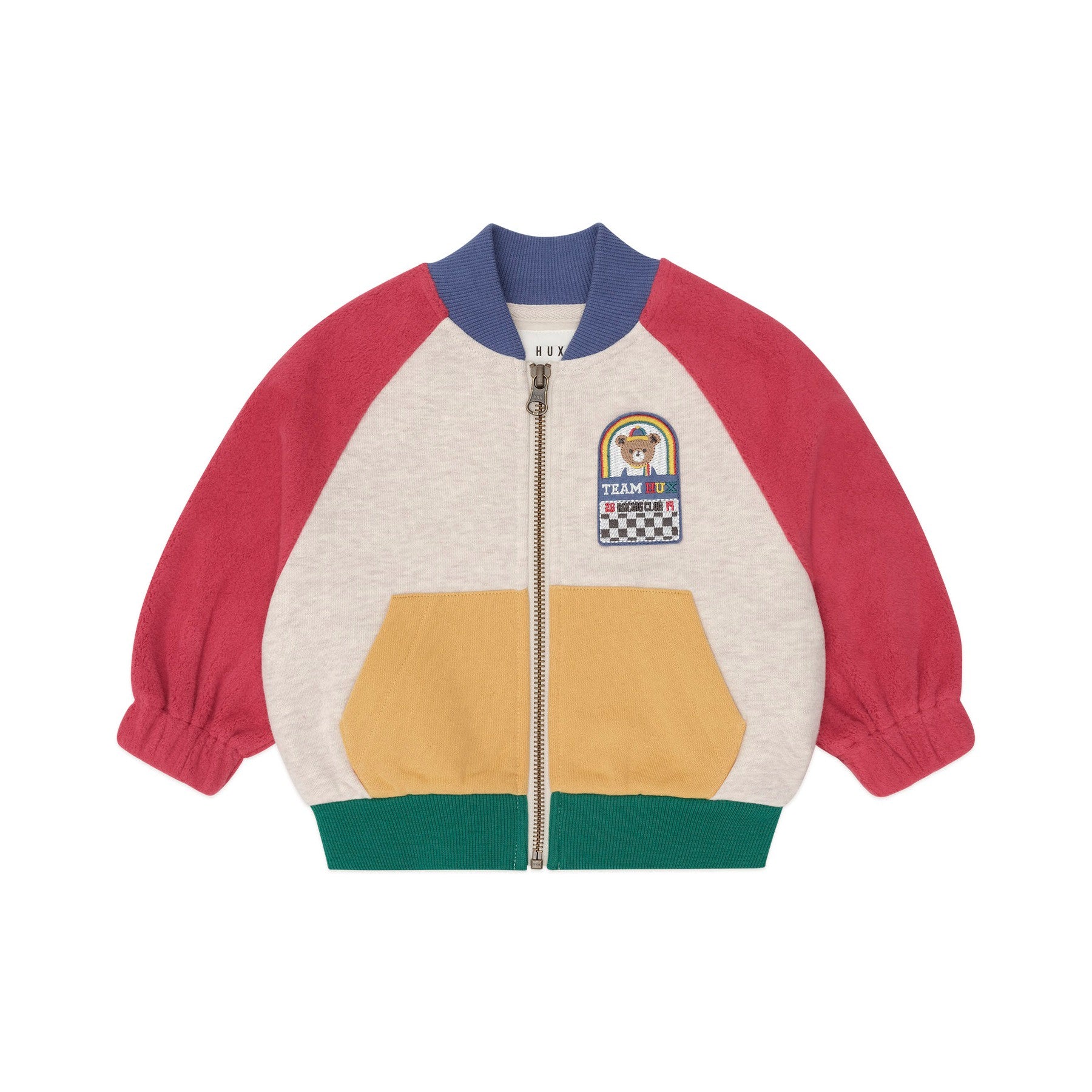 Hux Colour Block Zip Sweat