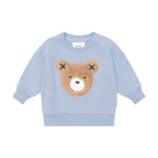 Huxbaby Stone Blue Furry Huxbear Sweatshirt