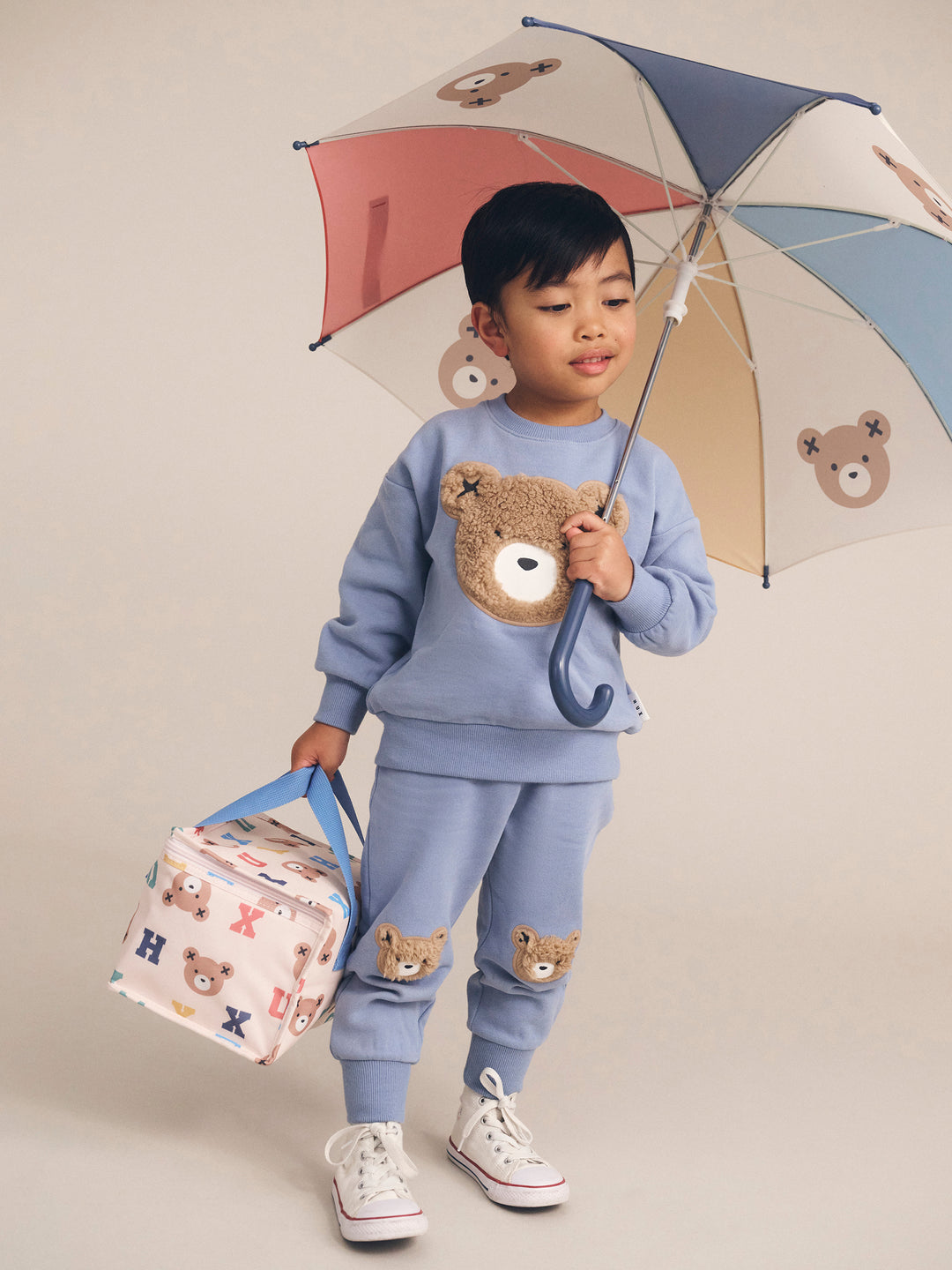 Huxbaby Stone Blue Furry Huxbear Sweatshirt
