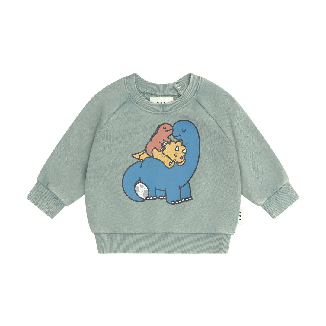Huxbaby Cuddlesaurus Sweatshirt - Washed Jalapeno