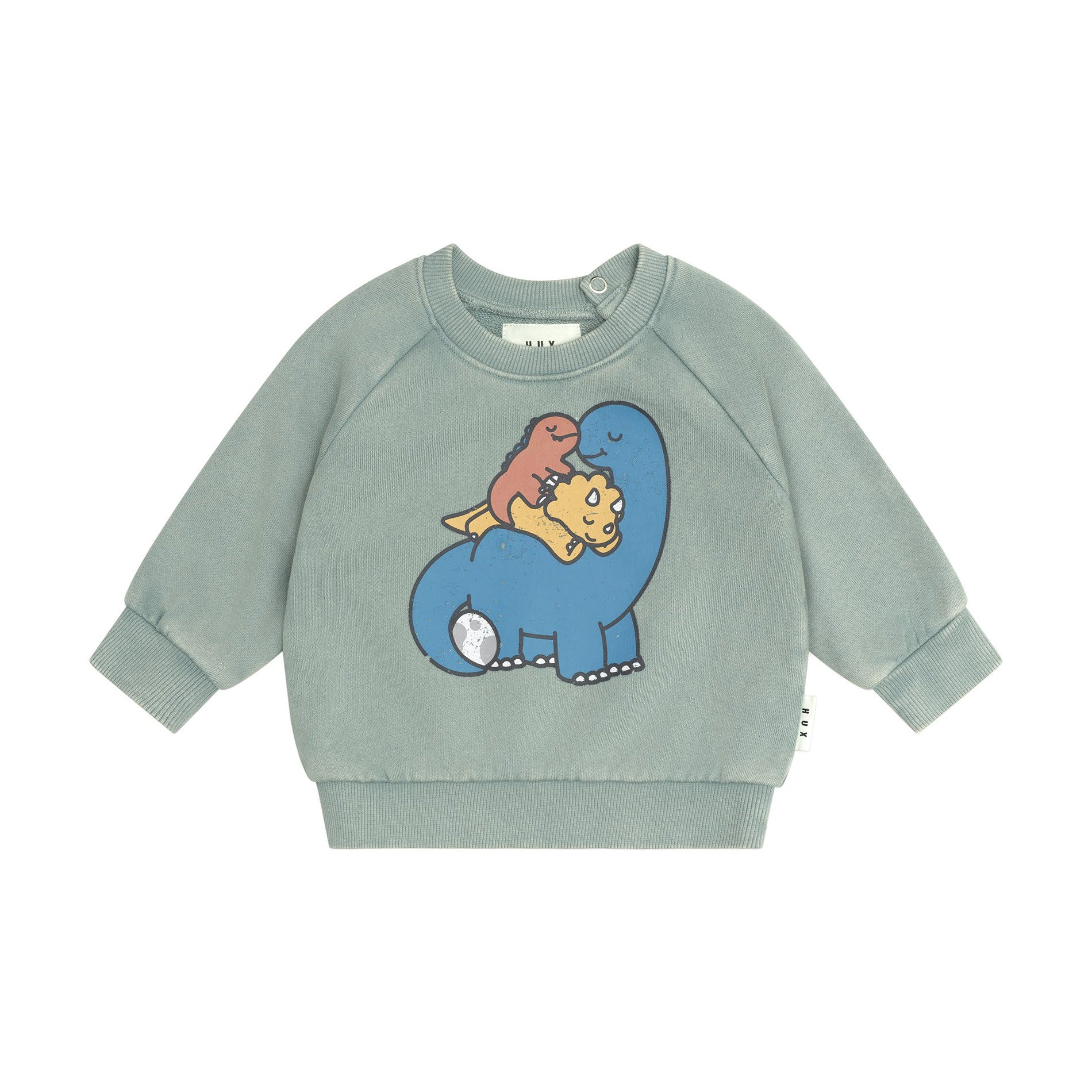 Huxbaby Cuddlesaurus Sweatshirt - Washed Jalapeno
