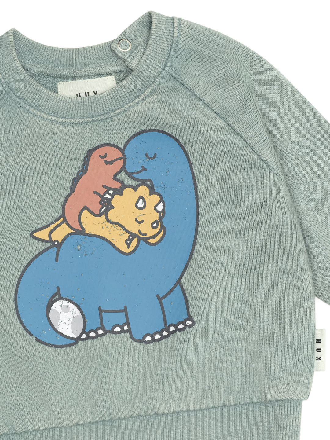 Huxbaby Cuddlesaurus Sweatshirt - Washed Jalapeno
