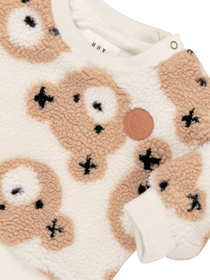 Huxbaby Huxbear Sherpa Sweatshirt - Natural