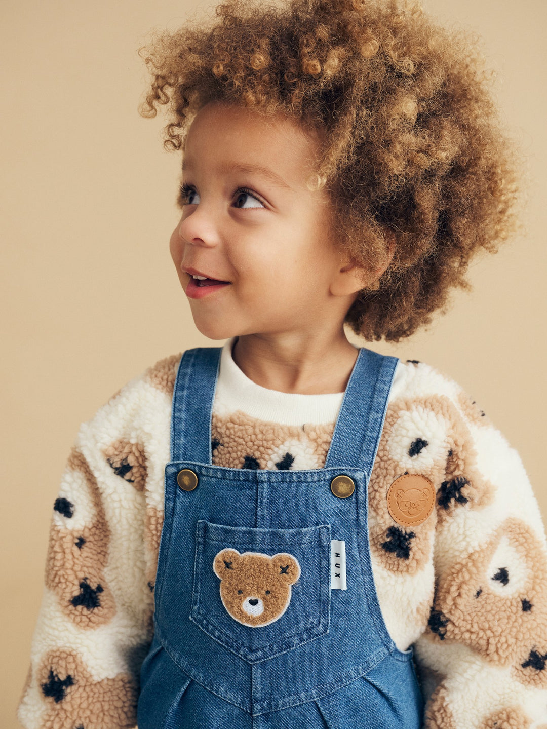 Huxbaby Huxbear Sherpa Sweatshirt - Natural