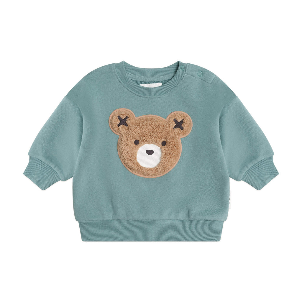 Huxbaby Furry Huxbear Sweatshirt Green
